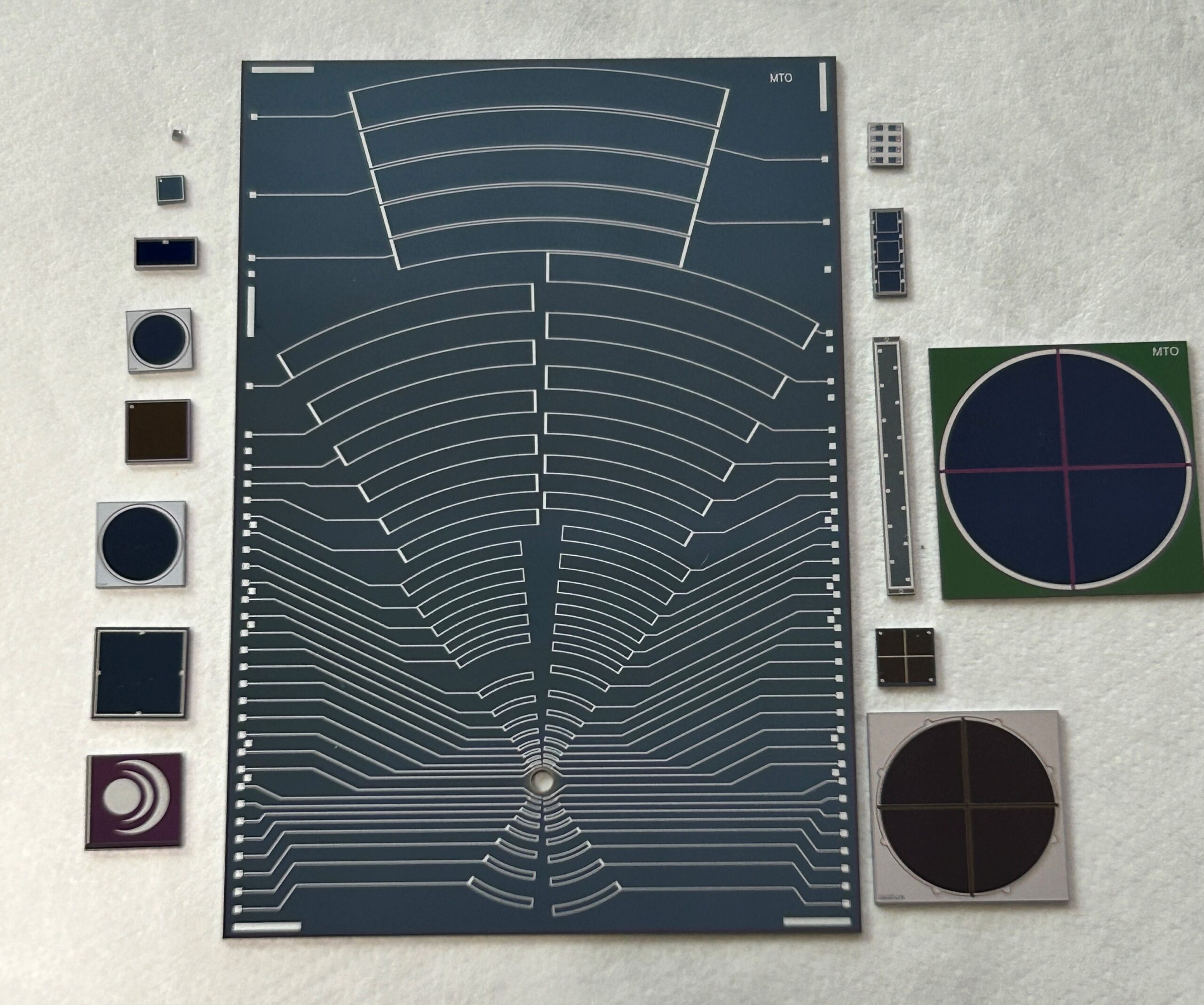 Images of Marktech West standard and custom silicon photodiodes - single element and quadrant photodiodes